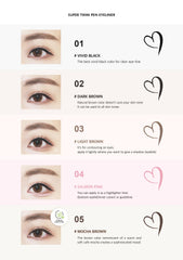 Merrymonde waterproof eyeliner standing up to humidity and water exposure.