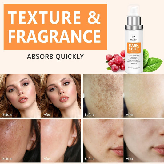 Close-up of MESANDY serum texture showing lightweight, fast-absorbing formula