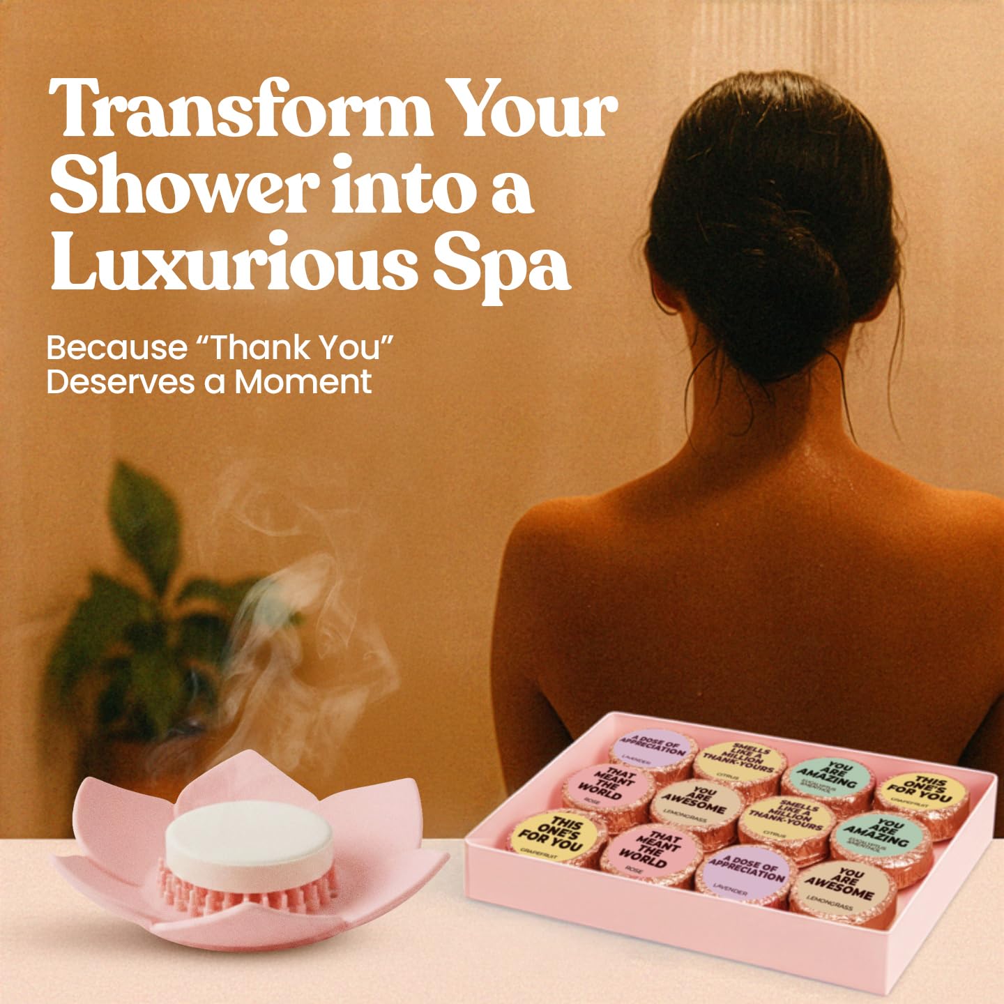 MESMOS eucalyptus menthol shower steamer pack for a cooling, invigorating boost.