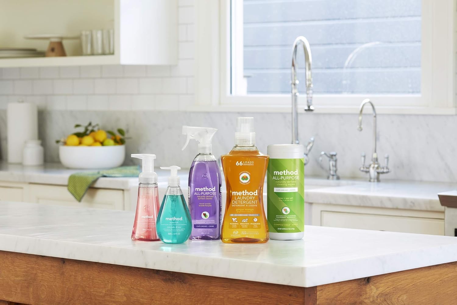 10 ounce bottle of Method foaming soap ready for daily hand washing