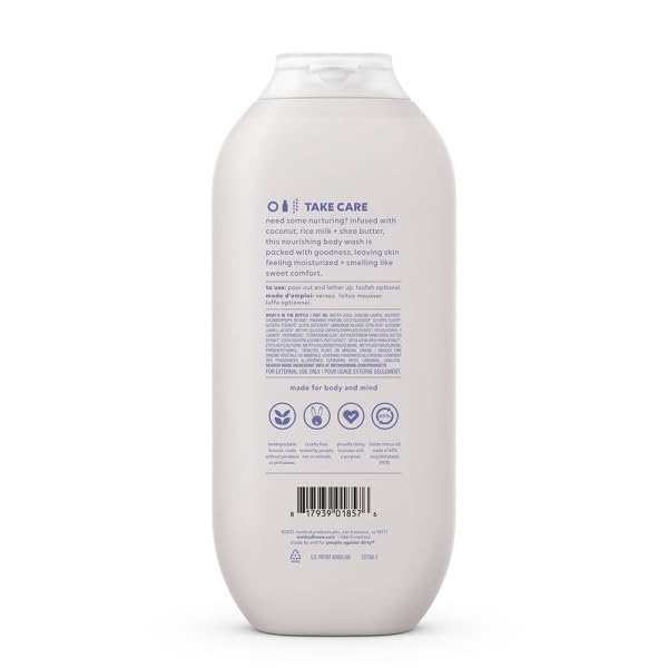 Closeup of biodegradable formula for eco-friendly cleansing by Method.