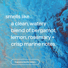 Method Sea Minerals bottle label featuring bergamot and marine notes.