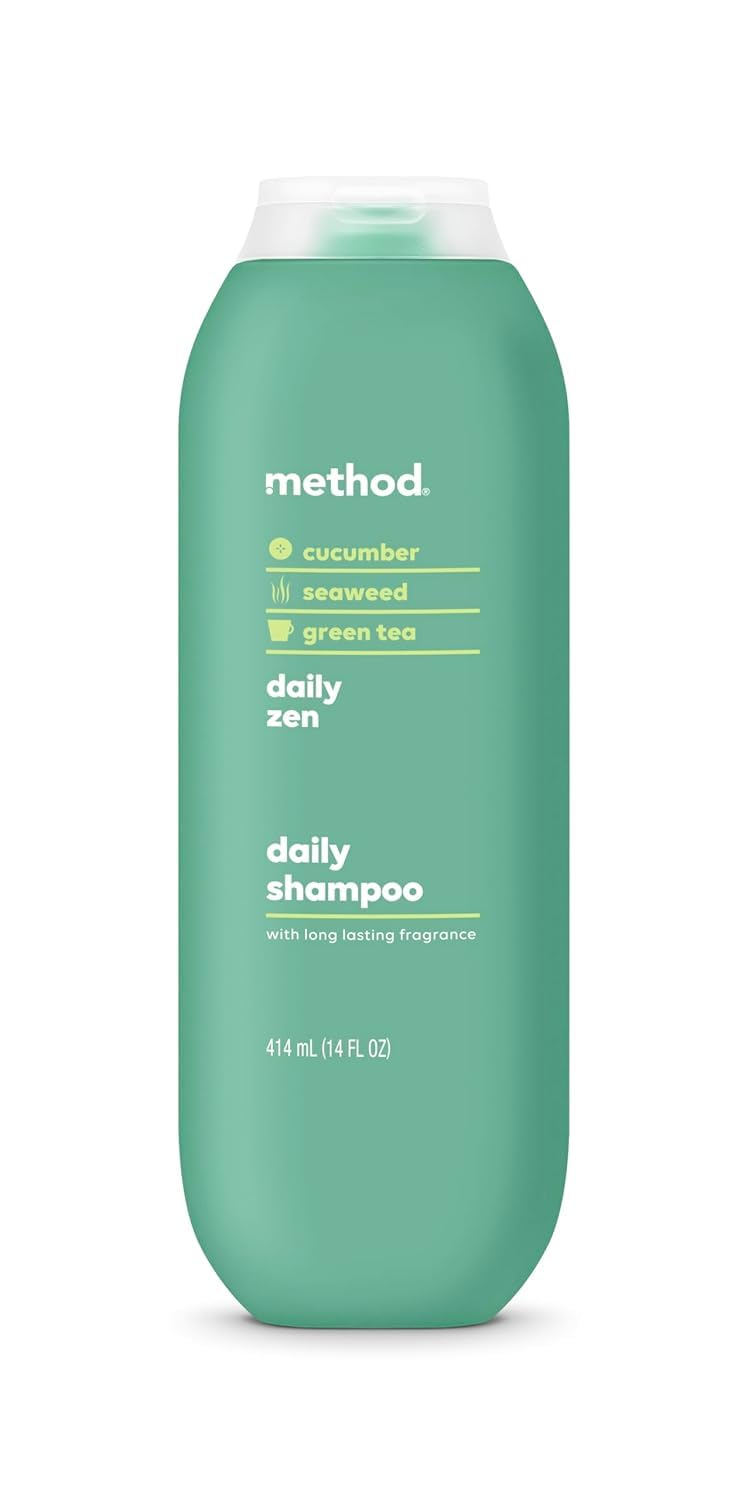 Method Daily Zen conditioner bottle promoting soft, detangled hair after every wash