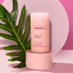 Method Pure Peace scent with rose water and peonies for daily calm.