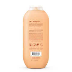Method Energy Boost label-closeup highlights citrus and sea buckthorn aroma for refreshed skin