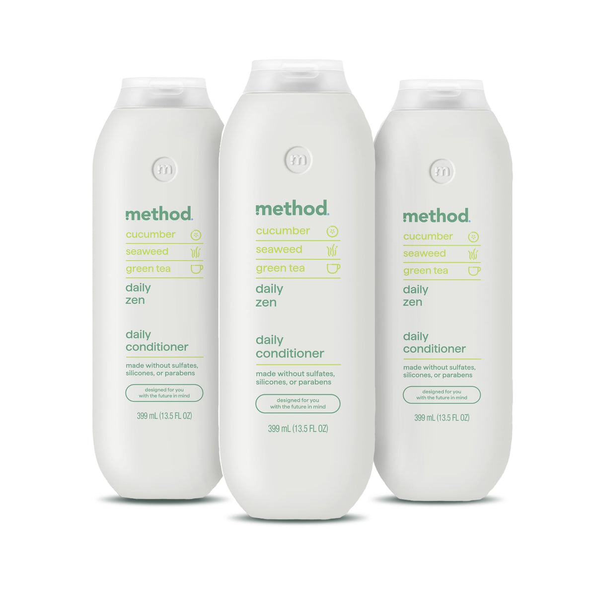 Method Everyday Conditioner bottle front showing the daily zen formula for hair care