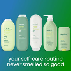 Method Everyday Shampoo Daily Zen cruelty-free badge visible for compassionate beauty choices