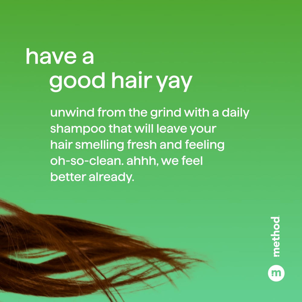 Method Everyday Shampoo Daily Zen cucumber close-up emphasizes fresh, spa-like experience