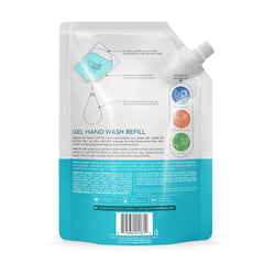 Method Waterfall pour action highlighting rich lather and cleansing power.
