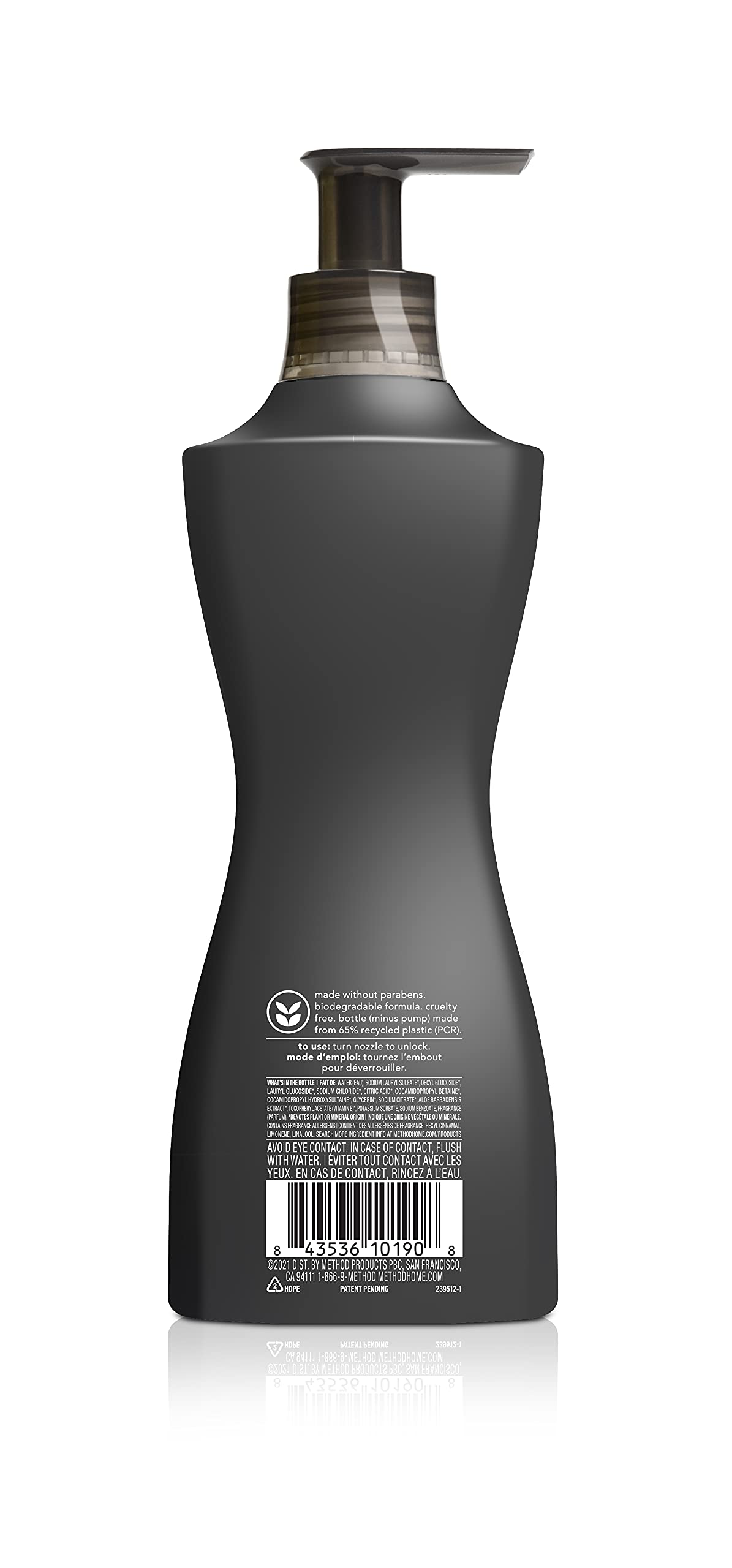 Six-pack Method Gel Hand Wash Yuzu on countertop keeps hands refreshed