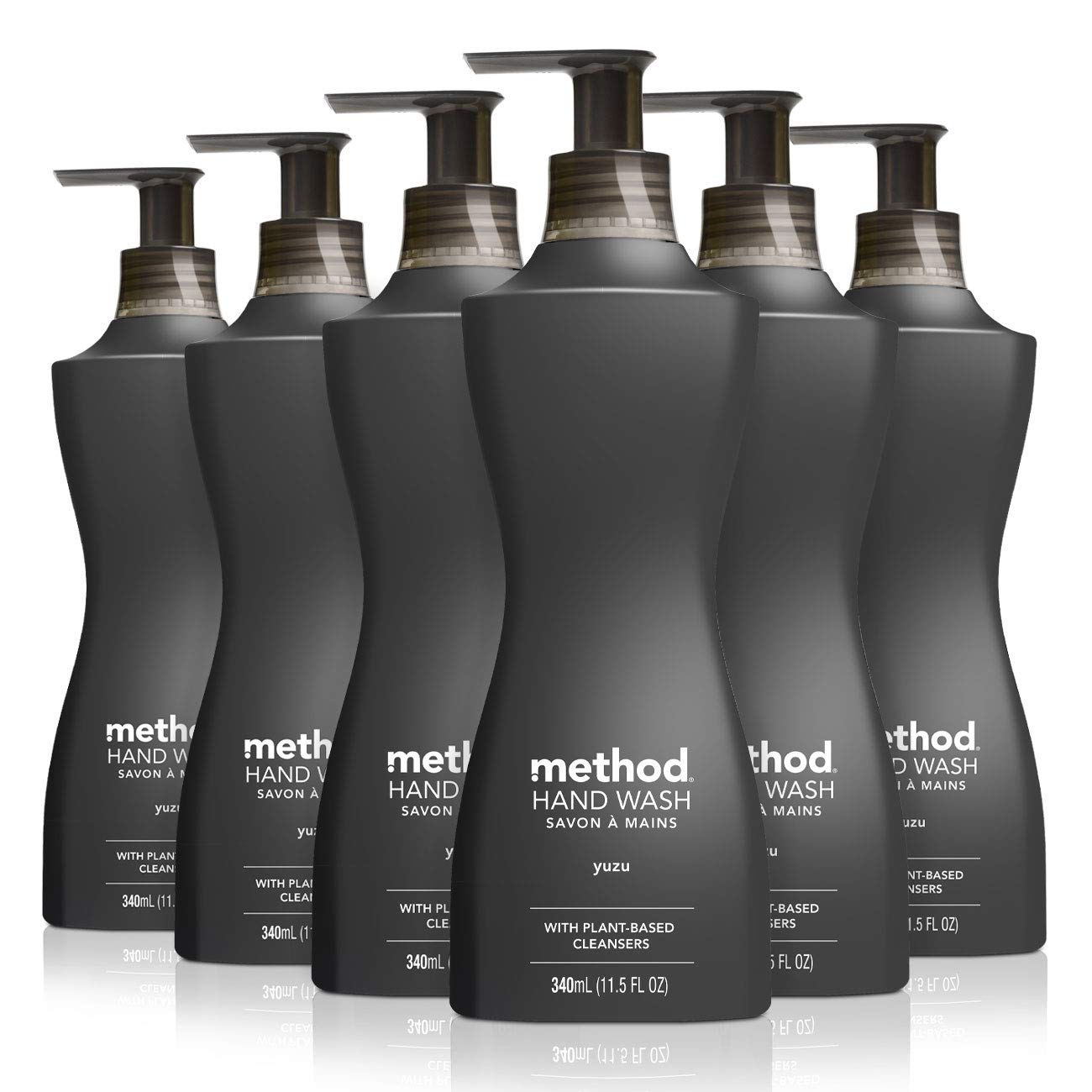 Method Gel Hand Wash Yuzu front view with bright citrus scent