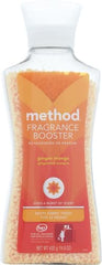 Method Ginger Mango fragrance booster beads dissolve completely for a consistent wash scent.