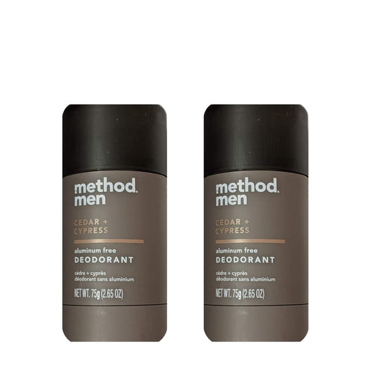 Method Men 2-pack deodorant layout emphasizing value and convenience for busy mornings