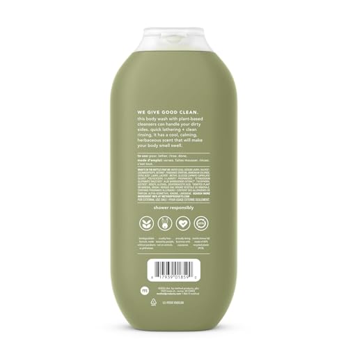 Front view of Method Men Juniper + Sage Body Wash bottle.