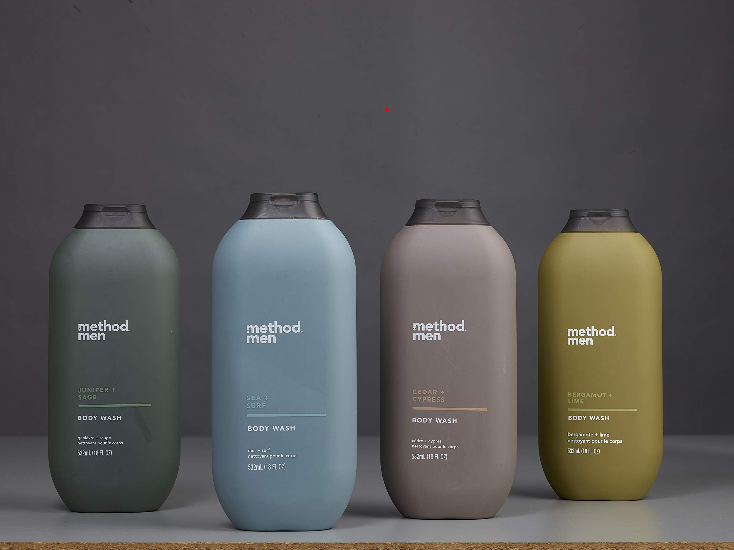 Method Men Juniper + Sage bottle pour, plant-based cleanse for a gentle wash