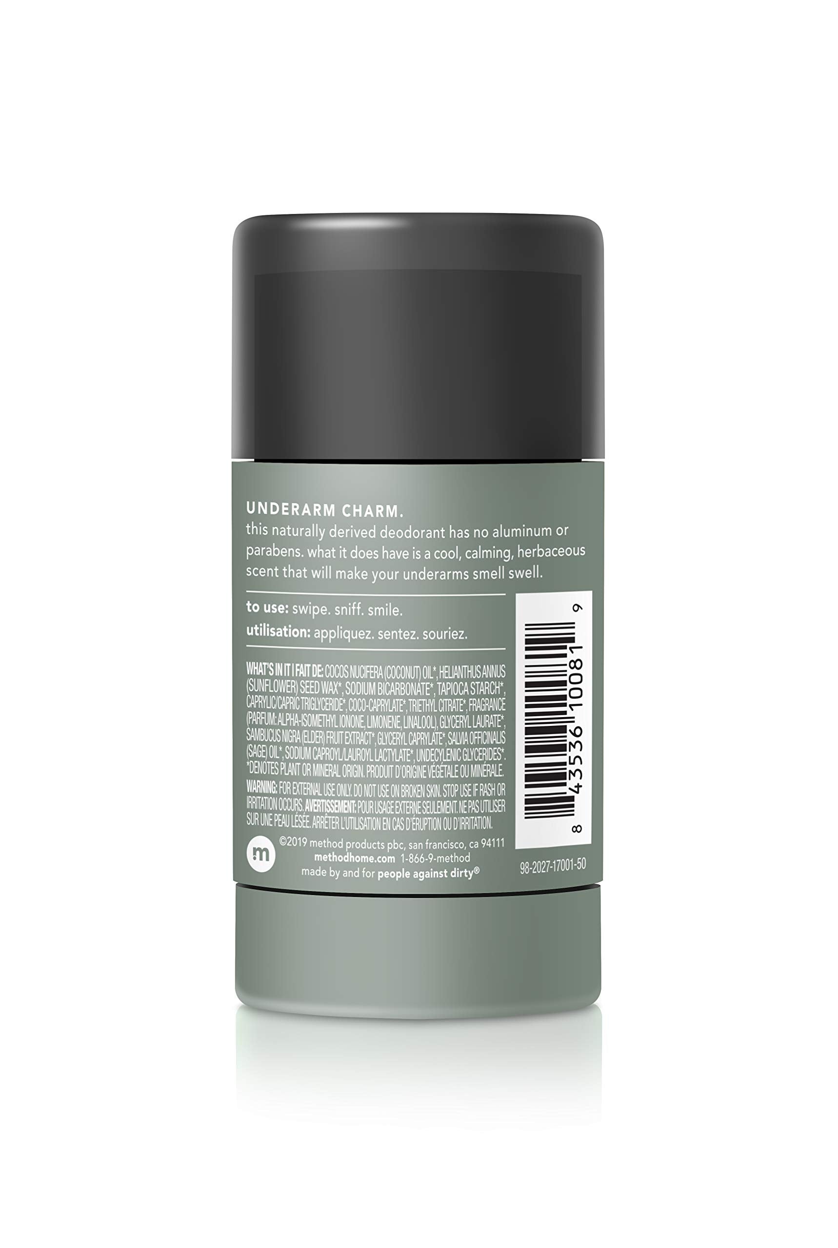 Method aluminum-free deodorant with mineral-based ingredients for odor control.