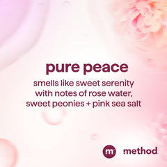 Close view of Method Pure Peace hair with bright shine