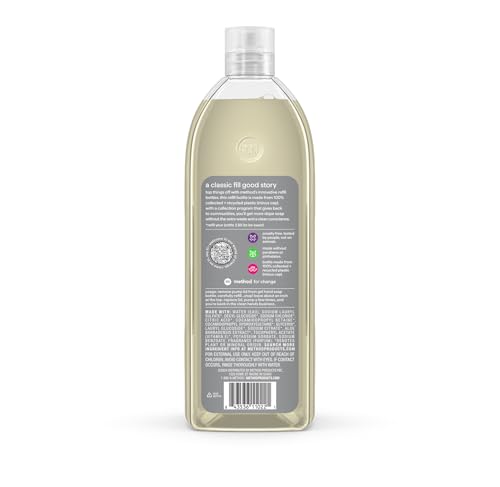 Refill bottles shown for Method hand wash, cruelty-free formula