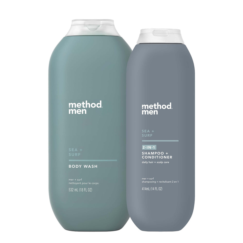 Method Sea + Surf 2-in-1 shampoo and body wash bottle for daily refresh