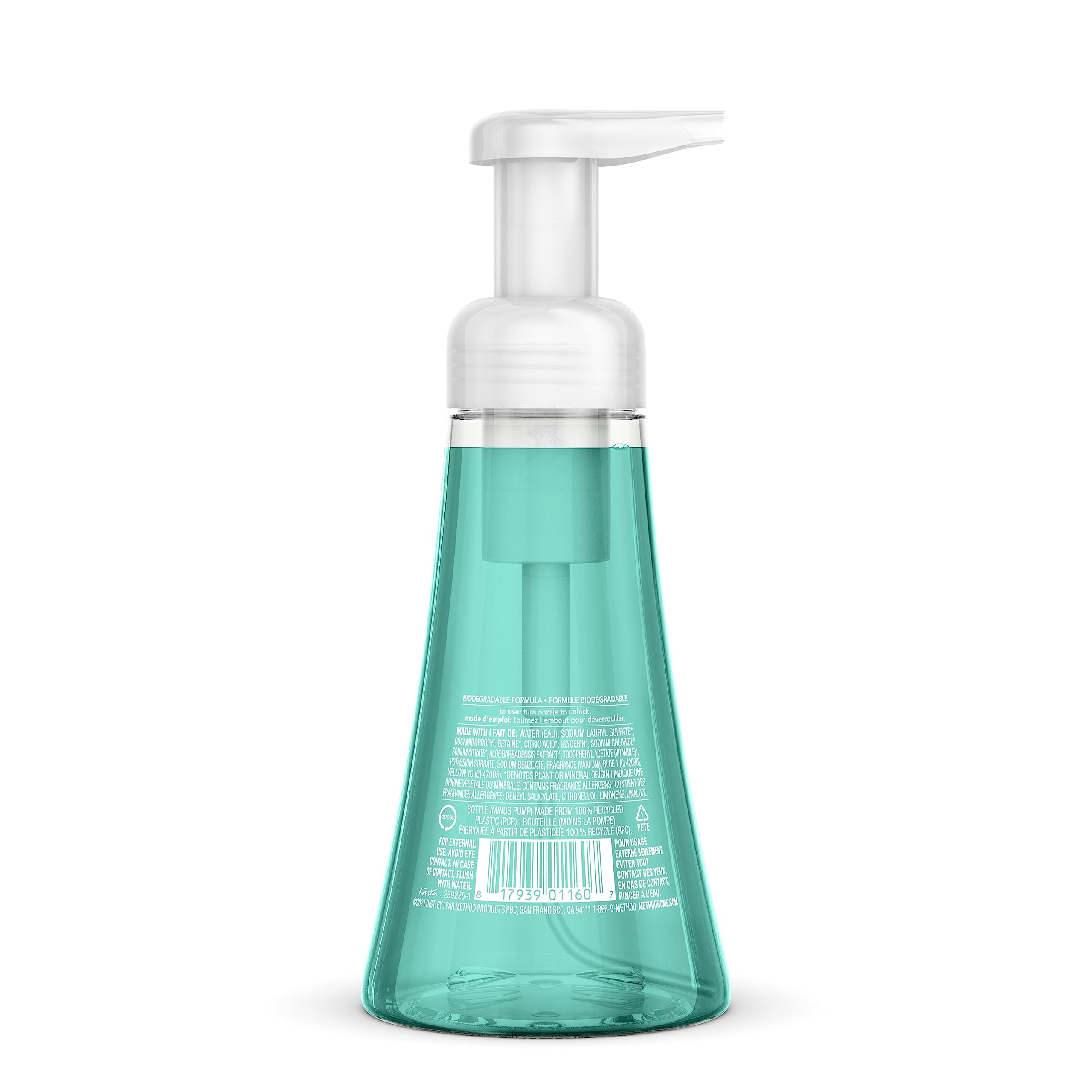 Method Waterfall refill bottle designed for easy top-ups of dispensers.