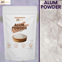 mGanna alum powder mixed in water to suggest purification and clarity.