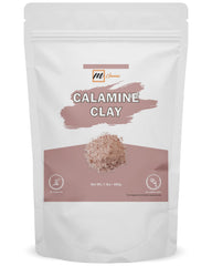 mGanna Calamine Clay Powder packaging close-up, ideal for DIY skincare preparation.