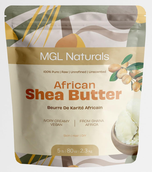 MGL Naturals shea butter texture close-up for DIY recipes