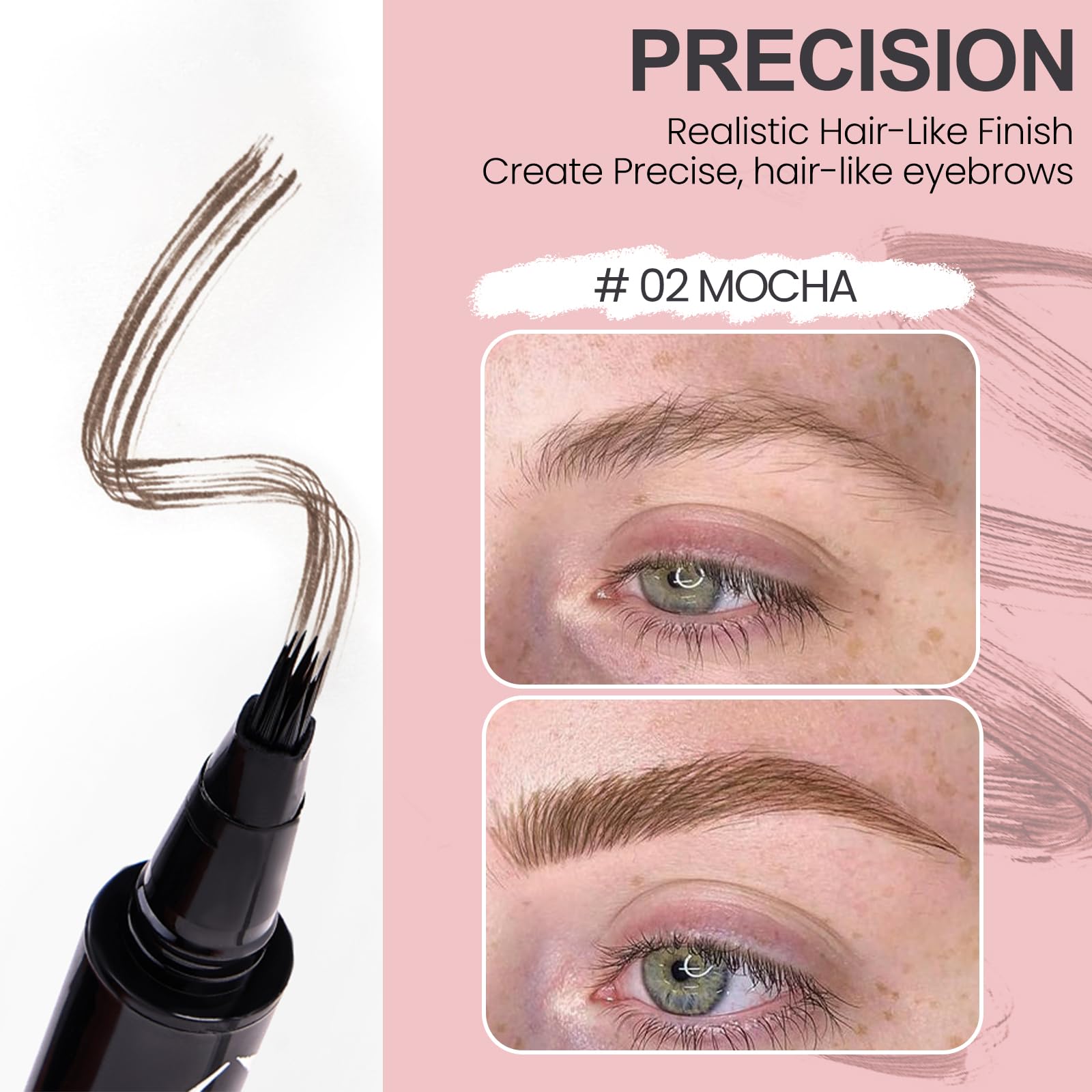Mgviiiva Eyebrow Pen 3D hair strokes for ultra realistic brows with lasting color