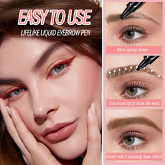 Mgviiiva Eyebrow Pen quick-dry formula for on-the-go touch-ups.