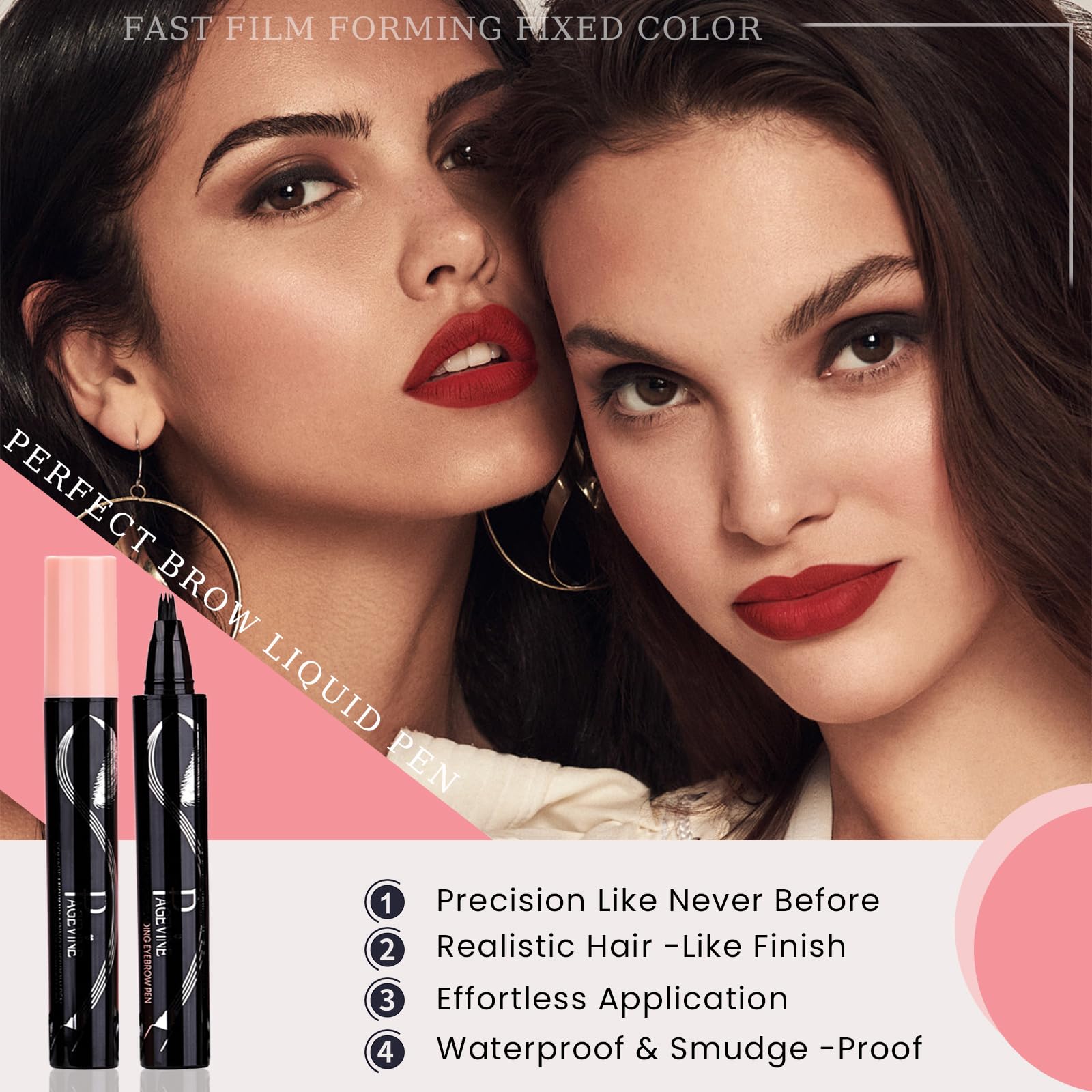 Mgviiiva Eyebrow Pen long-lasting pigment for all-day color.