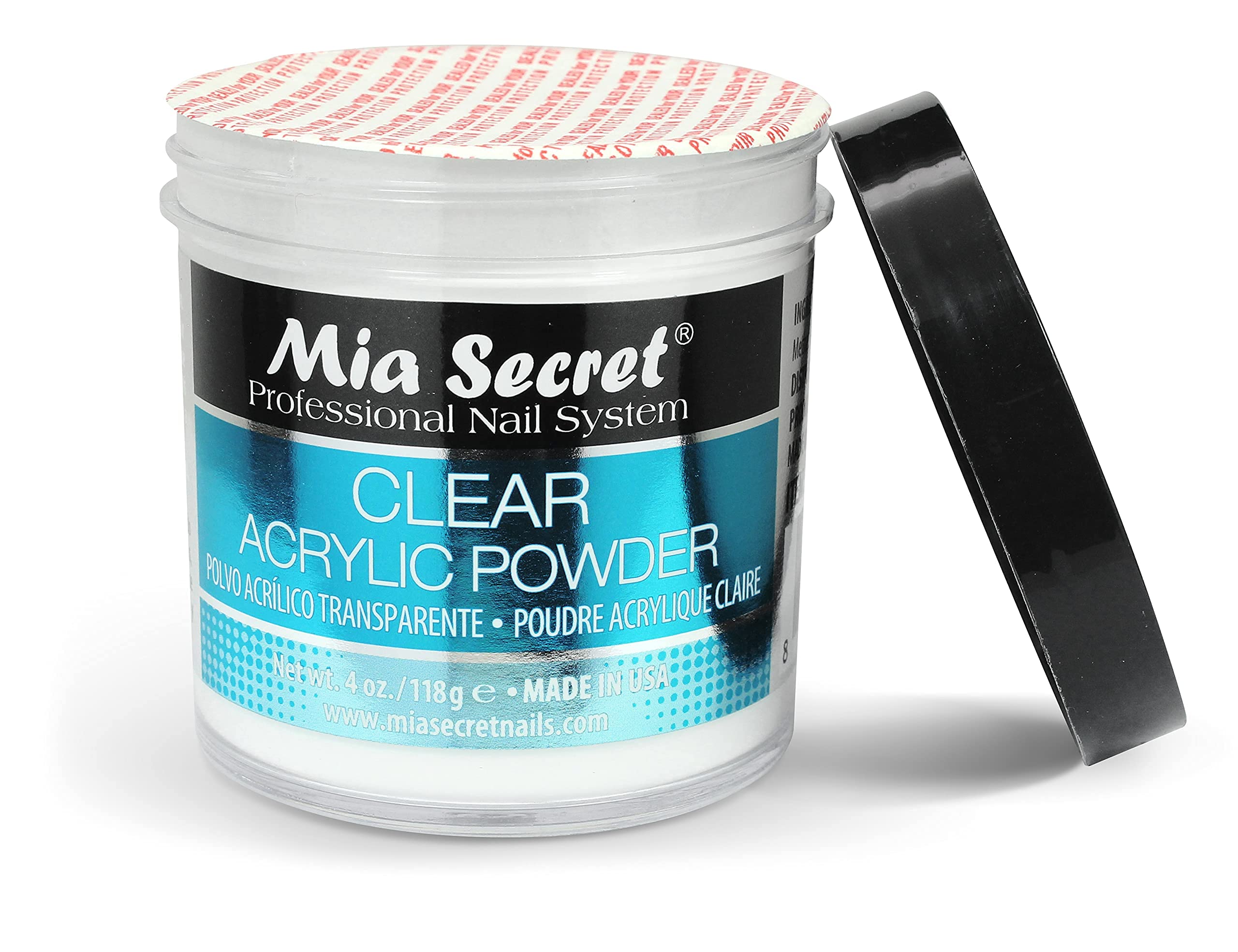 Mia Secret clear powder compatible with Formagel gel system for versatile builds