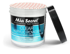 Mia Secret clear powder compatible with Formagel gel system for versatile builds