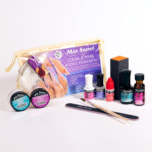 Mia Secret clear acrylic powder half oz for transparent nail enhancements