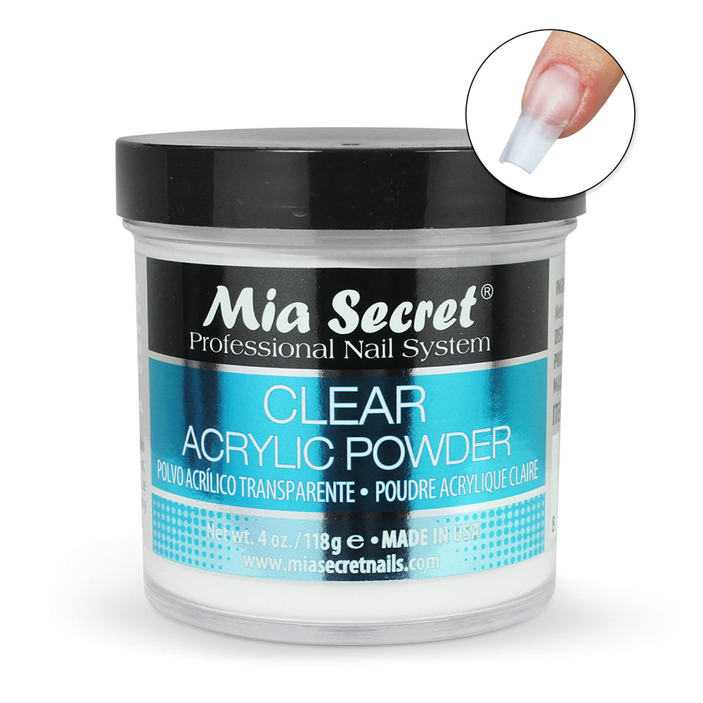 Mia Secret clear powder swatches demonstrate colorless finish and smooth application