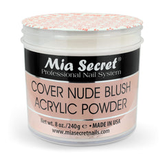 Mia Secret Cover Nude Blush Acrylic Powder durable finish promises long-lasting salon-grade results.