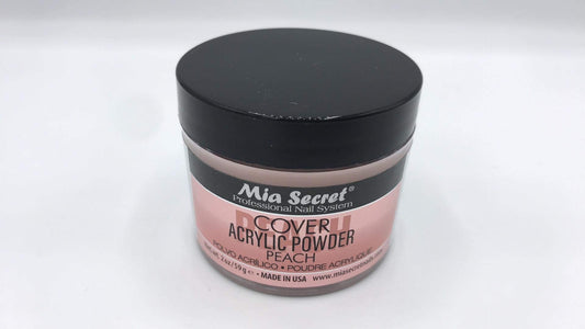 Mia Secret Cover Peach 2oz bottle close-up for natural-looking nails