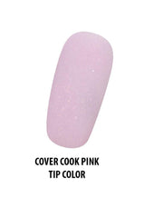Mia Secret cover powder cool pink application demonstrates easy at-home nail art.