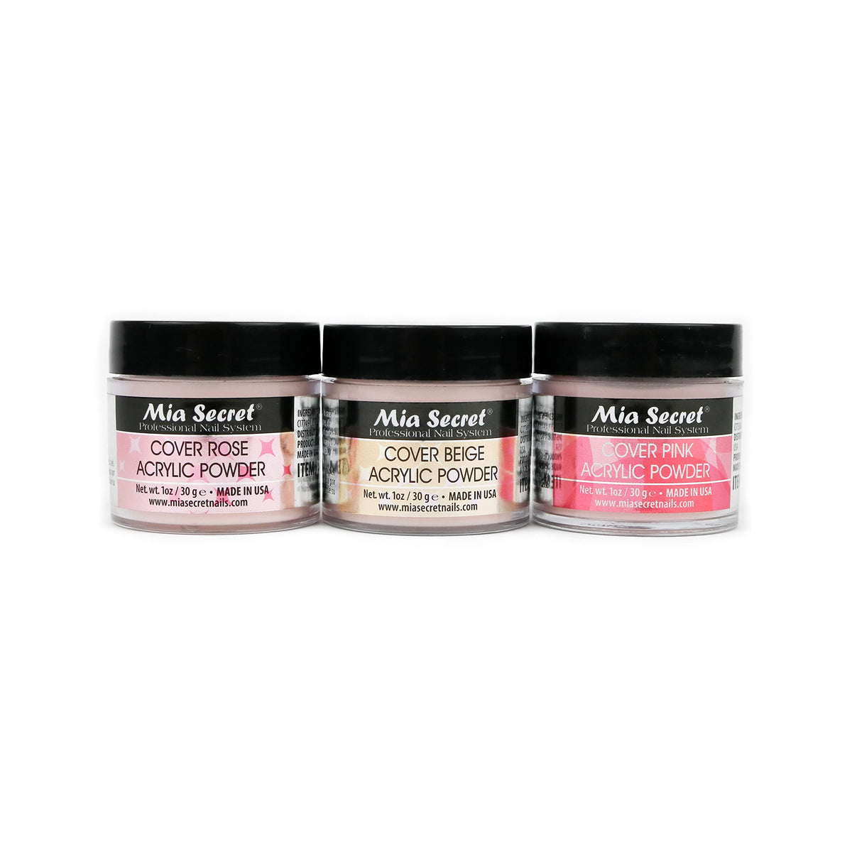 Mia Secret cover powder pink 1oz for durable nails and natural look.