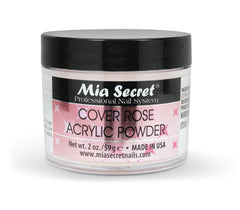 Mia Secret Cover Rose acrylic powder 2 Oz packaging close-up for consistent color selection.