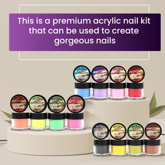 Mia Secret Fruity Collection bottle display showing bright colors for DIY nail art.