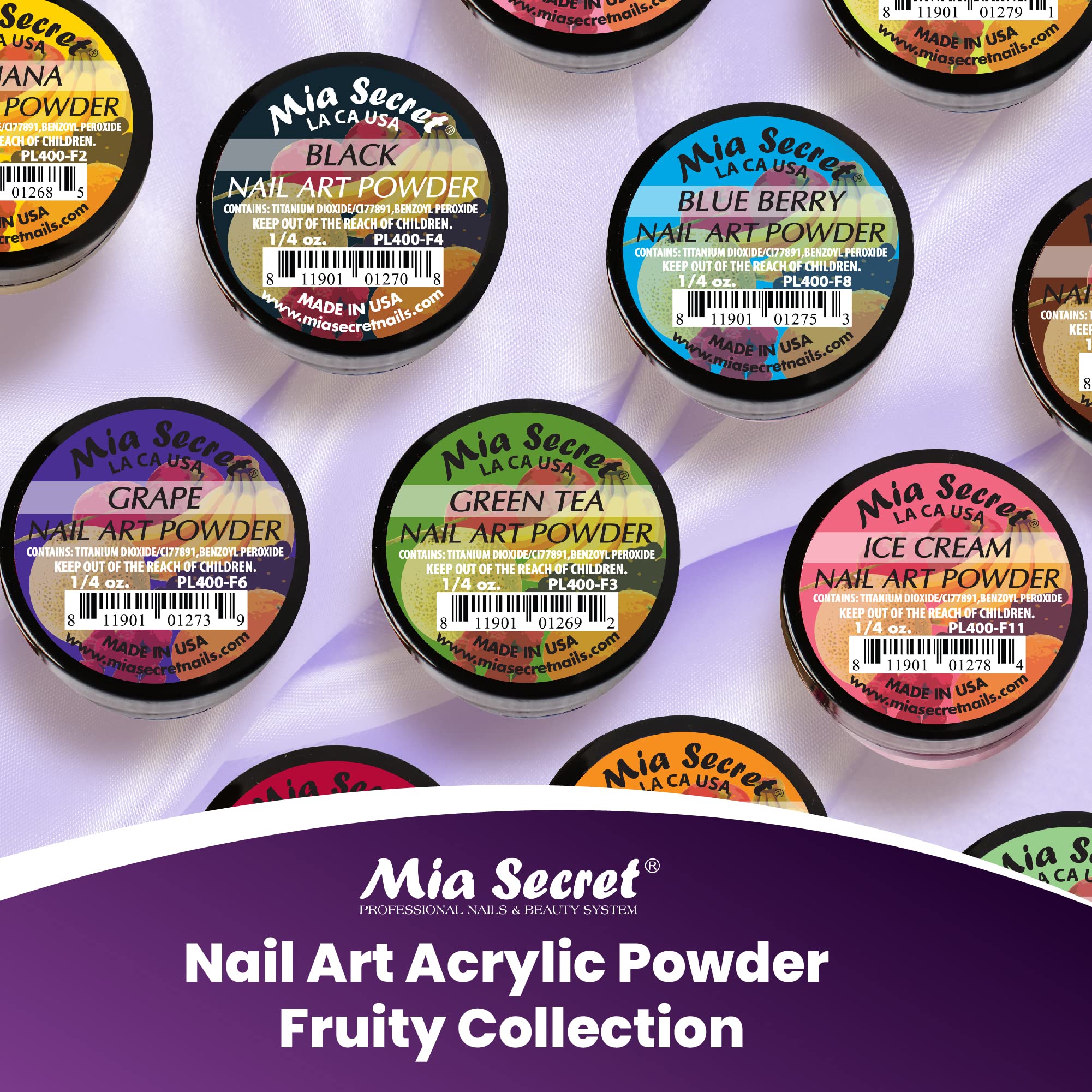 Mia Secret Fruity Collection color assortment enabling creative design options.