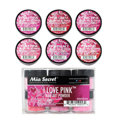 Mia Secret I Love Pink Royal Pink acrylic powder for durable nails