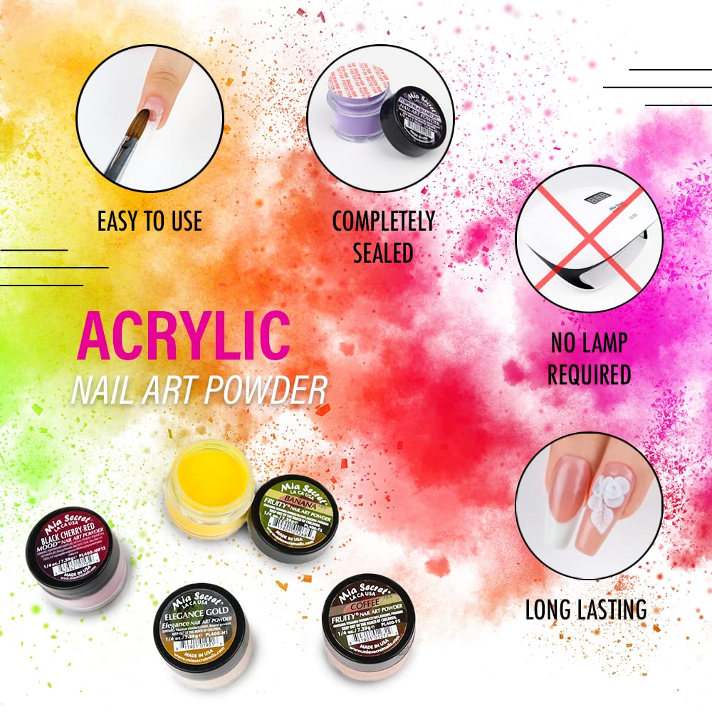 Mia Secret Las Vegas New York acrylic powder for chic, modern nails.