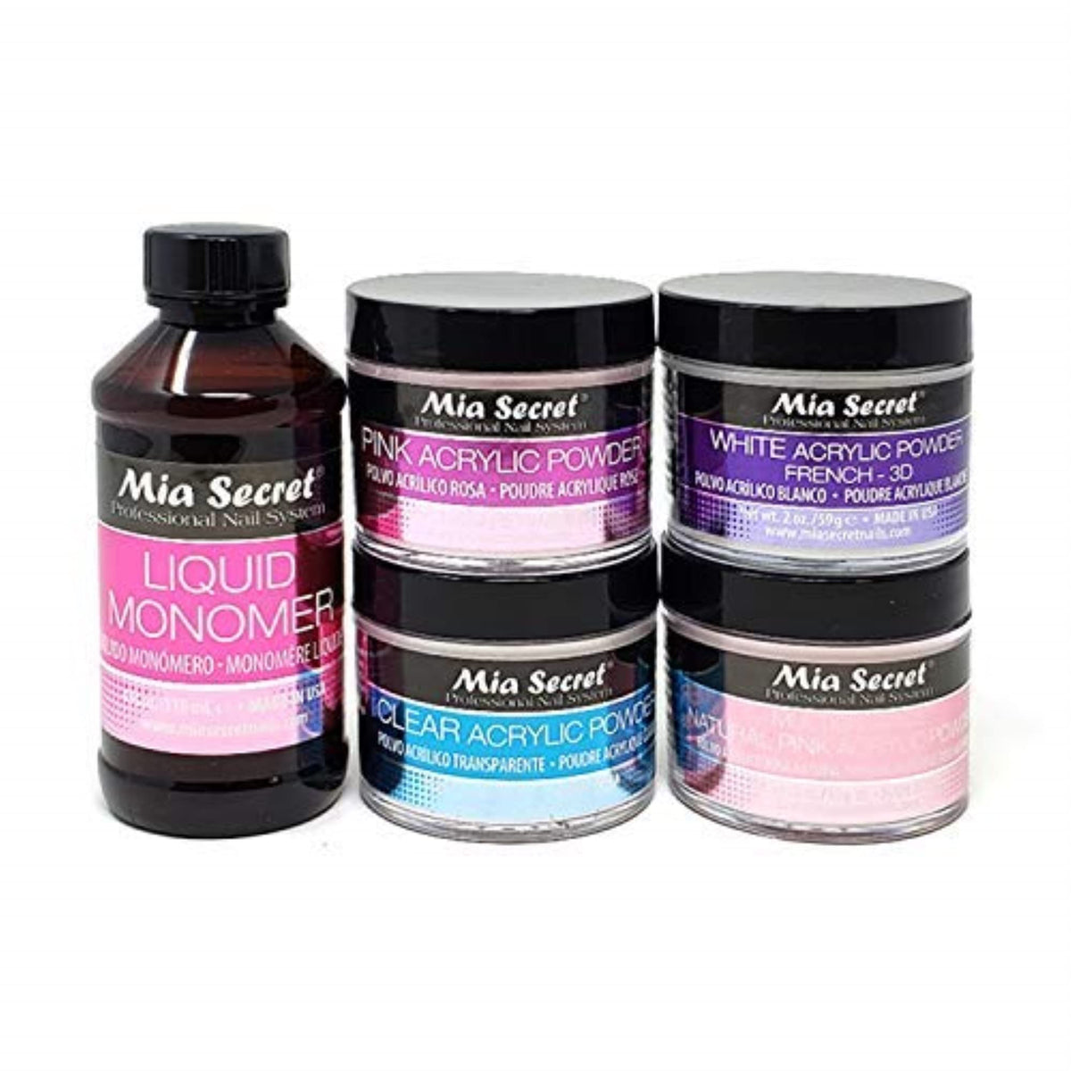 Mia Secret liquid monomer bottle for flexible acrylic nail application