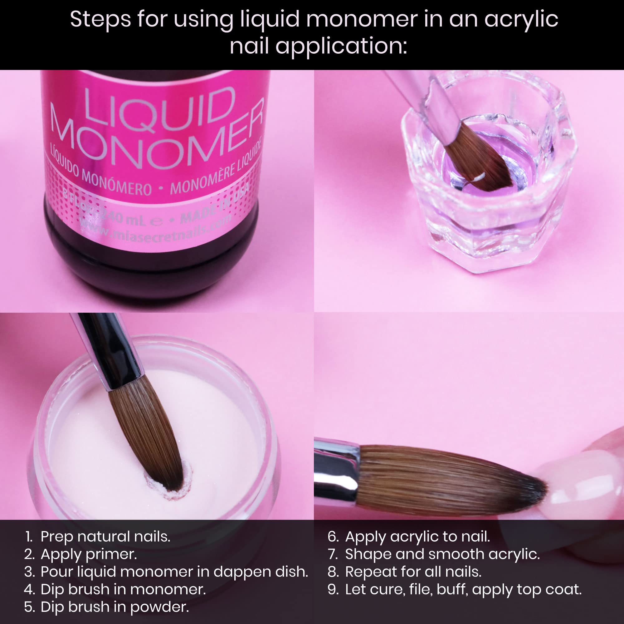 Mia Secret luxury base and top gel for durable shine.
