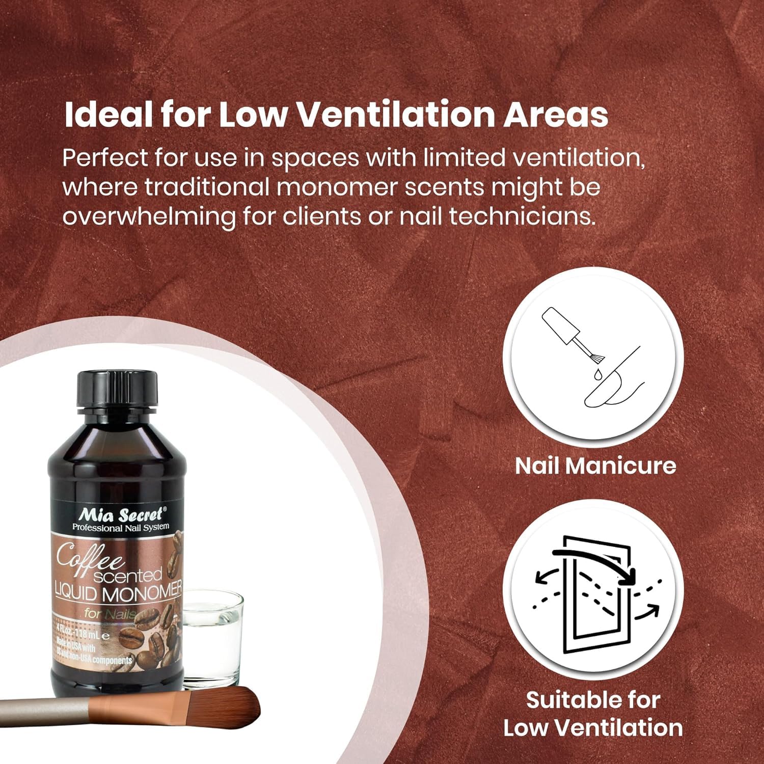 Mia Secret non-yellowing formula maintains nail color integrity during long wear.