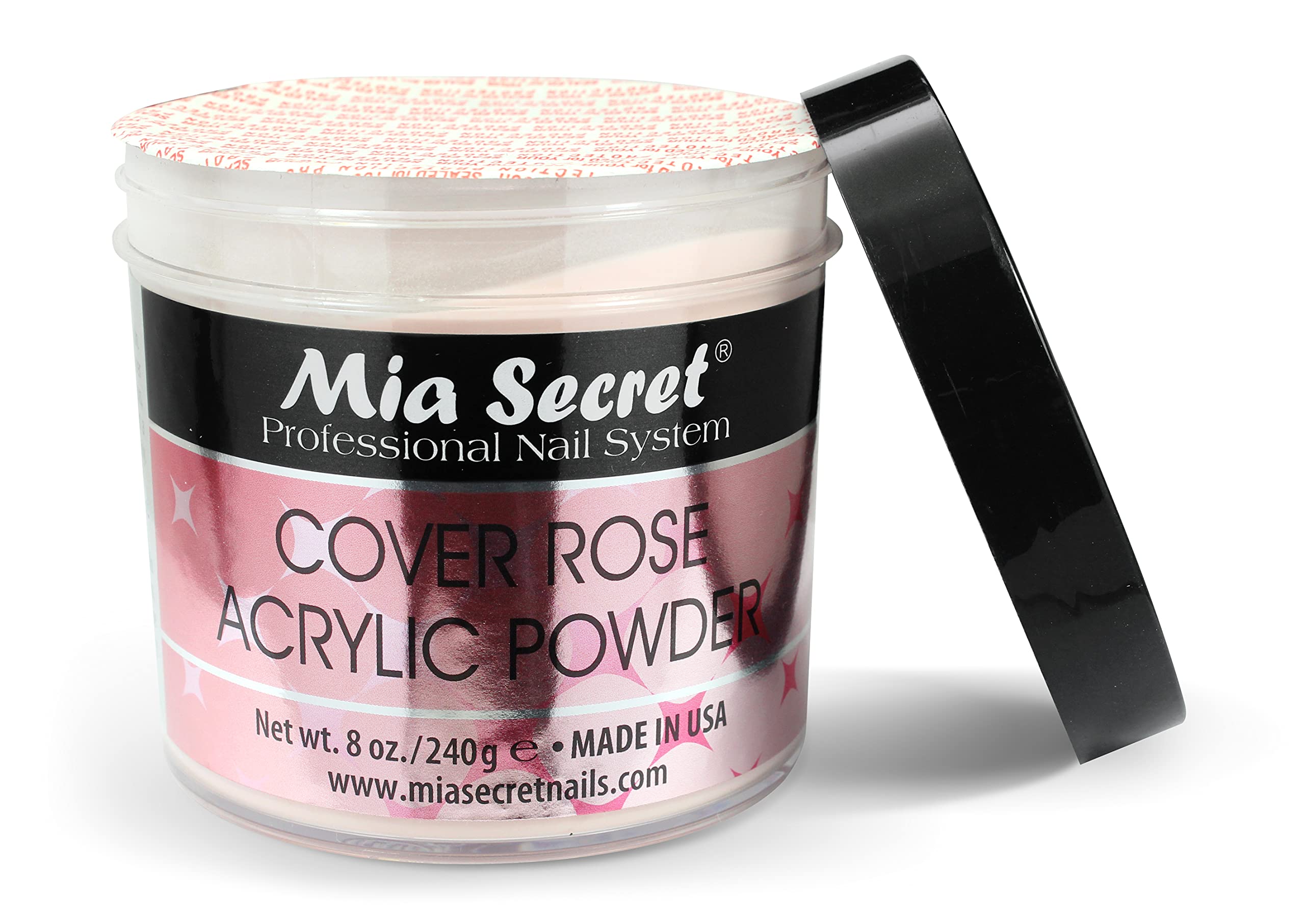 Mia Secret Professional nail system rose powder salon-quality nails at home.