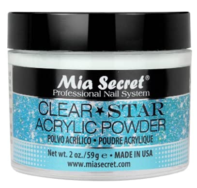 Mia Secret STAR CLEAR 2 oz bottle close-up for true-clear encapsulation.