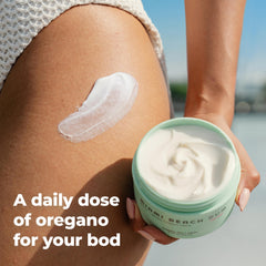 Miami Beach Bum Bum and Body Butter daily moisturizer after shower.