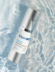 MiamiMD Dark Glow Renewal Serum ingredients highlighted for brightening.